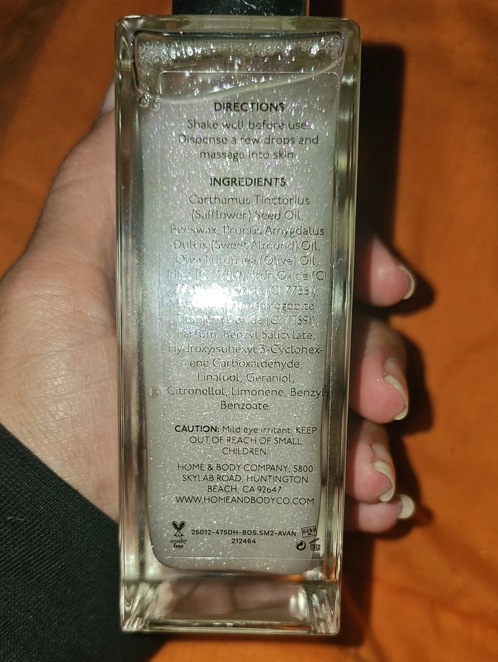 Almond Vanilla Shimmer Body Oil!! Nwts 4 Fl Oz!! Smells Great!!